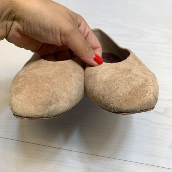 Birdies The Crane Ballet Flats Fawn Suede Womens Size 9 Slip On Comfort - Picture 5 of 10